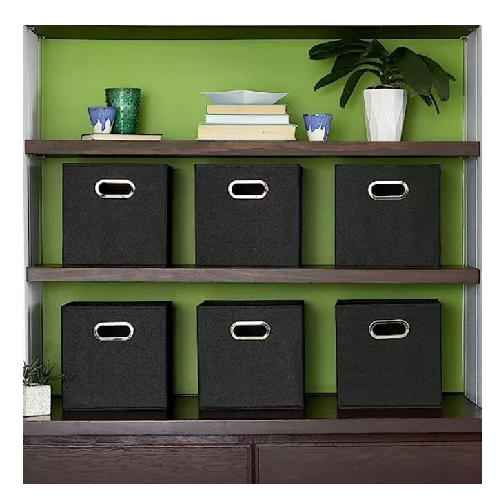 Pack 3 Cajas Cubo Organizador Plegable Tela Closet Ropa Etc-3