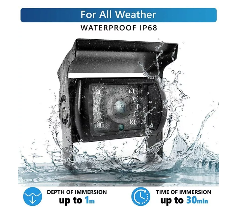 Hd Camara Auto Visión Nocturna Retroceso Ip66 24v-5