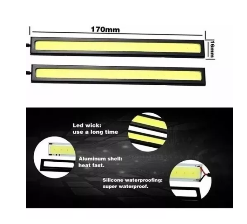 Luces De Conducción Diurna Led De 12w Dc 12v 17cm-2