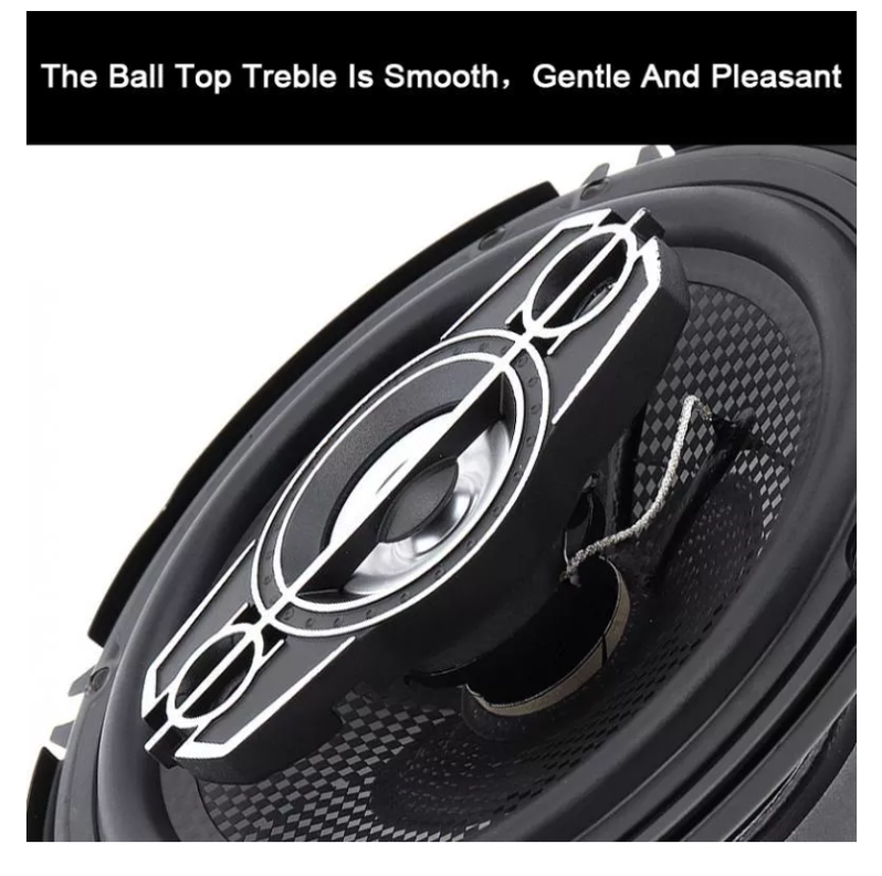 Kit 2 Parlantes Auto 16cm Redondo 500w Coaxial-6