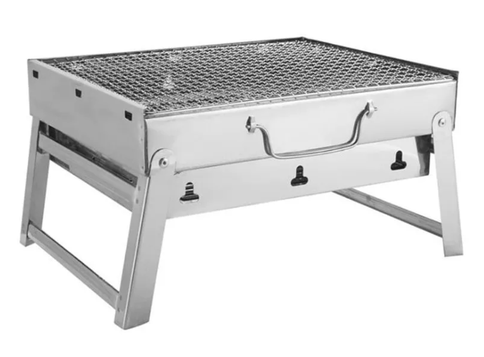 Mini Estufa Parrilla Parrillera Plegable Barbacoa Asado-0