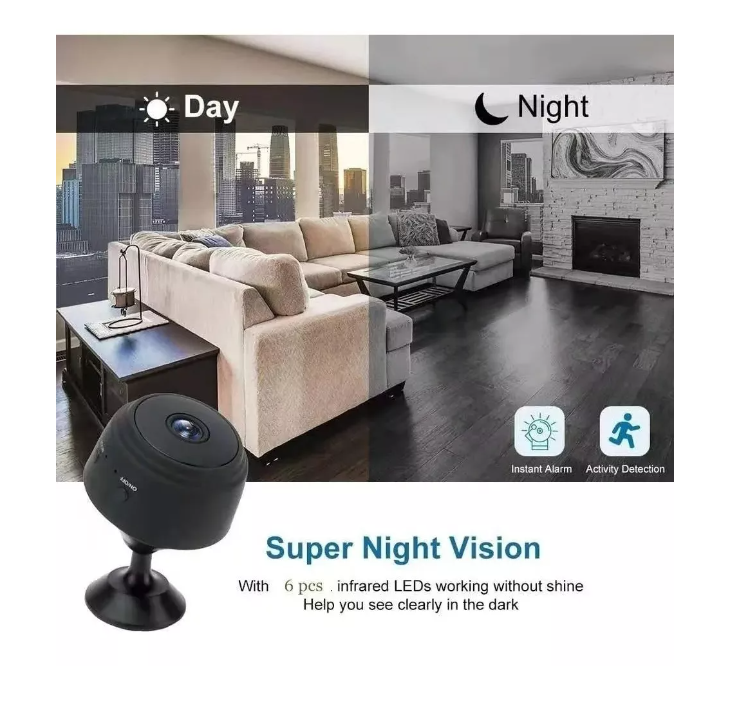 Cámara Espía Smart Camara Ip Wifi Alarma Visión Nocturna-4