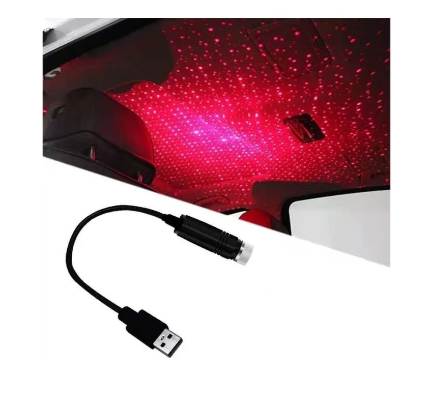 Proyector Laser Fiesta Usb Luz Led Para Auto Casa Universal-0