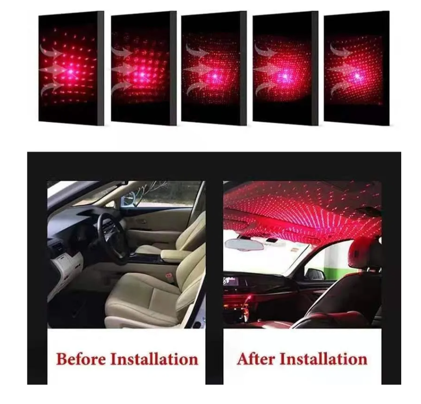 Proyector Laser Fiesta Usb Luz Led Para Auto Casa Universal-6