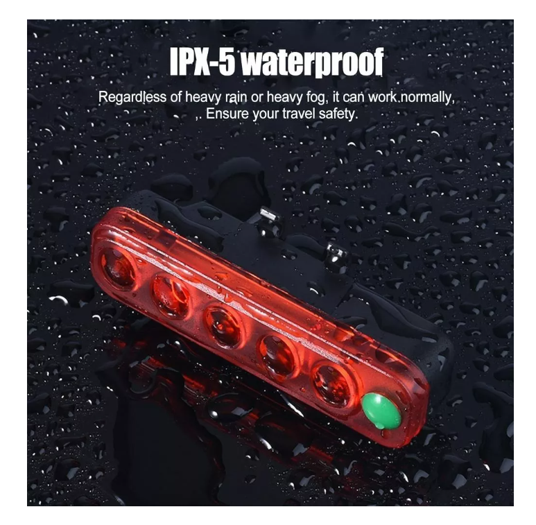 Luz Led Trasera Bicicleta Usb Emergencia Seguridad Recarga-7