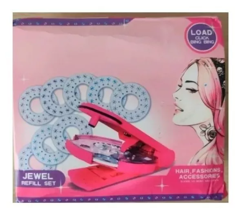 Kit Maquina Grapadora Para Cabello Diamante-5