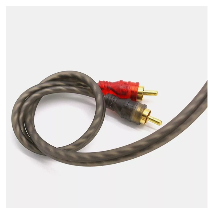 Cable Rca 5mt Estereofónico Trenzado Amplificador Calidad 2-2