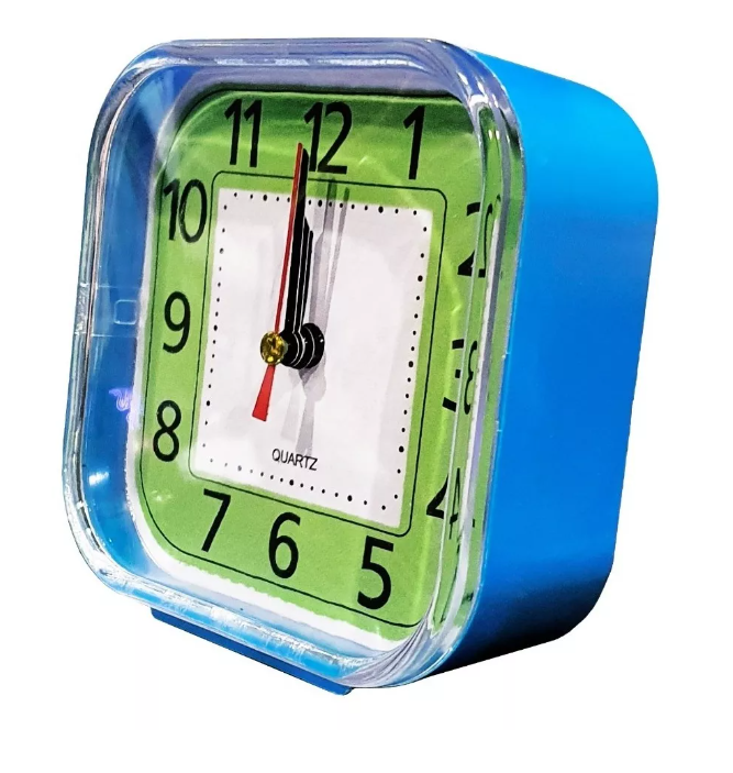 Reloj Despertador Cuadrado Dormitorio Casa Colores Alarma-4