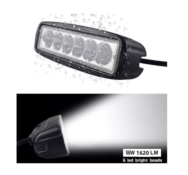 X4 Barra Luces Foco Neblinero Led 18w Auto Moto Caminoneta-1
