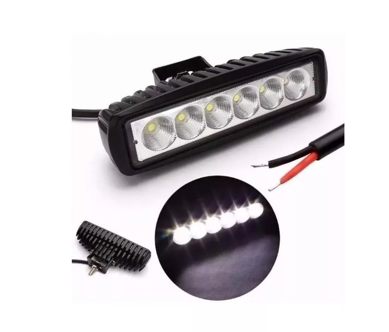 X4 Barra Luces Foco Neblinero Led 18w Auto Moto Caminoneta-2