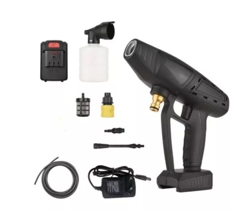 Hidrolavadora Portátil Con Batería Recargable-2