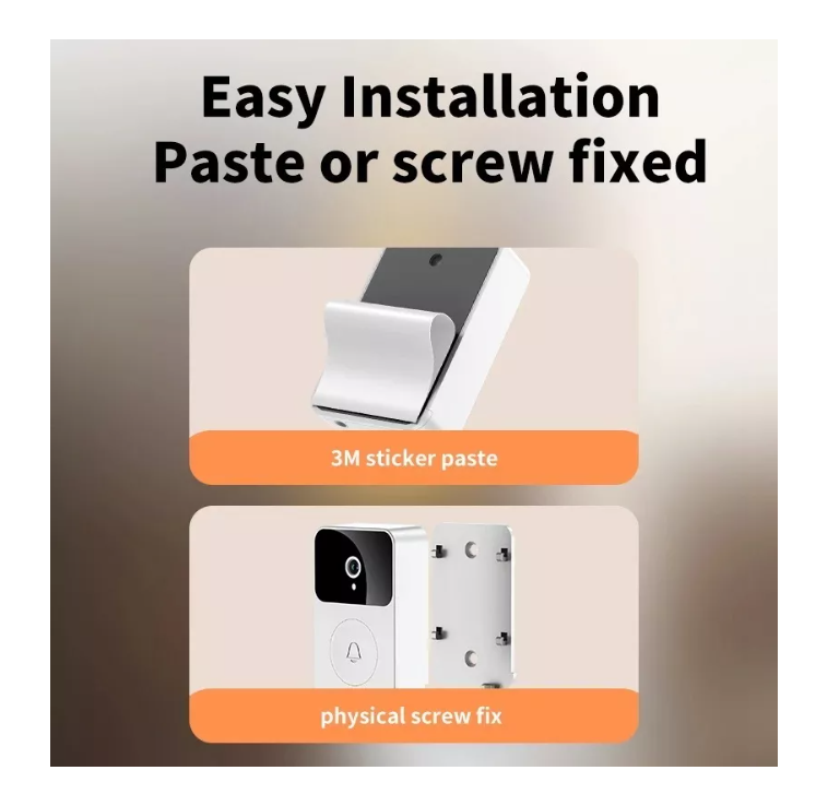 Timbre Inalámbrico Usb Camara Wifi Exterior Puerta Micrófono-3