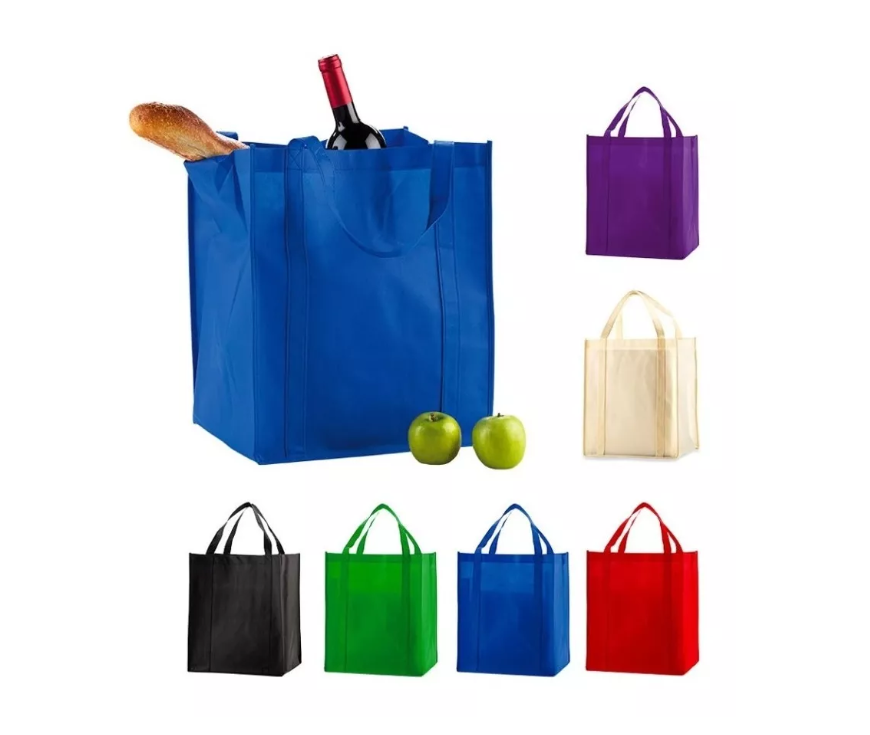 X10 Bolsas Tnt Reutilizable Ecologicas Reforzada 83x40x23m-0