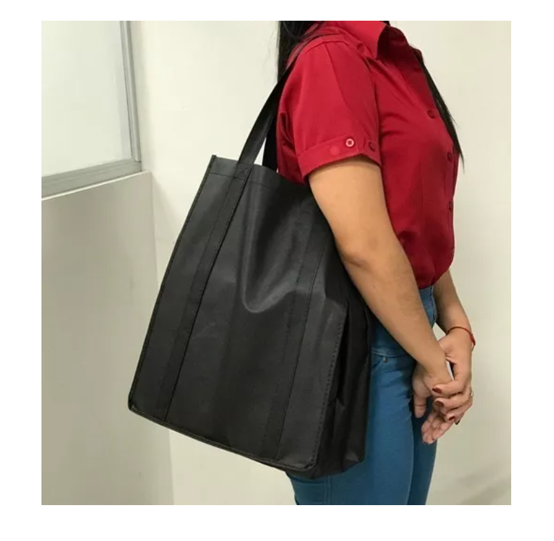 X10 Bolsas Tnt Reutilizable Ecologicas Reforzada 83x40x23m-4