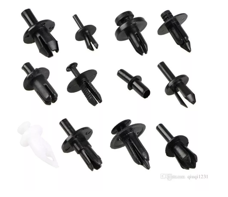 Caja 350 Clips Fijacion Broche Retencion Plastico Tapabarro-1
