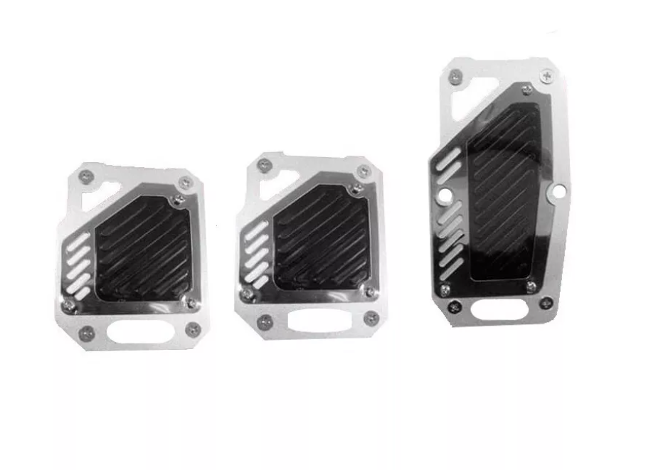 Set 3 Cubre Pedales Deportivo Tunning Auto Universal Racing-0