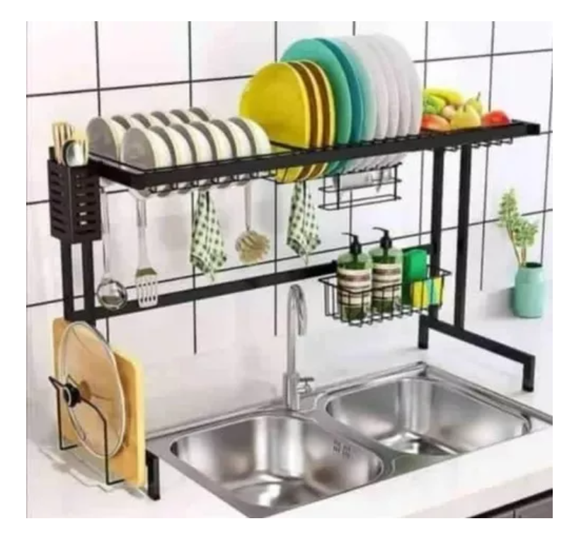 Rack Secaplatos Acero Inoxidable 85cm-1