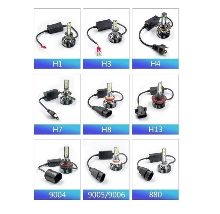 Kit Ampolleta Auto Led Canbus H1 H3 H4 H7 H11 9005/6 880/ F2-1