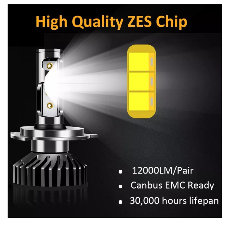 Kit Ampolleta Auto Led Canbus H1 H3 H4 H7 H11 9005/6 880/ F2-7