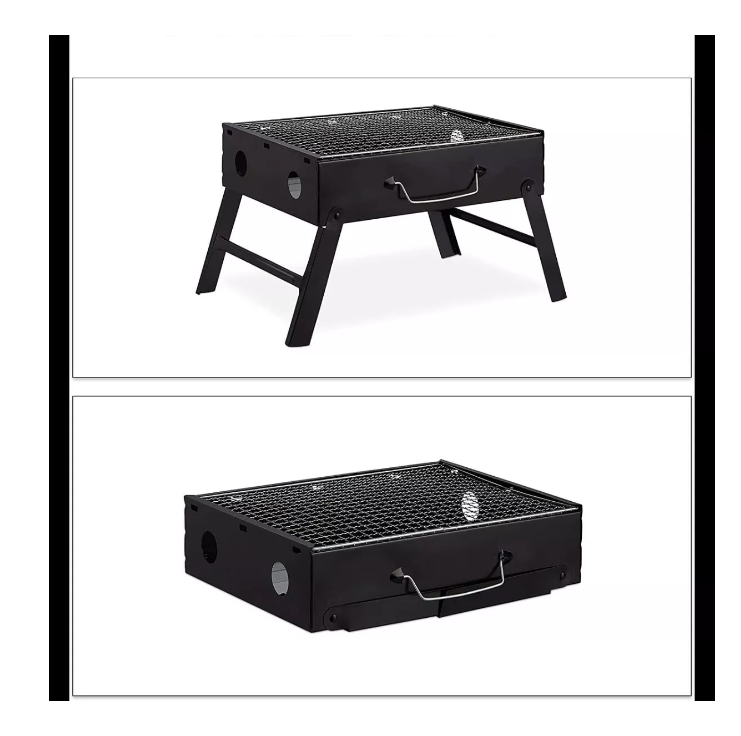 Parrillera Asados Grill Bbq Portatil Plegable Terraza Balcon-1