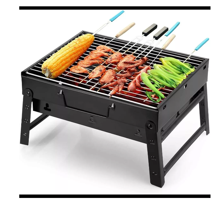 Parrillera Asados Grill Bbq Portatil Plegable Terraza Balcon-2