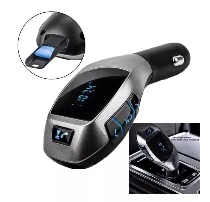 Transmisor Radio Fm Bluetooth Usb Tf Cargador Auto-0