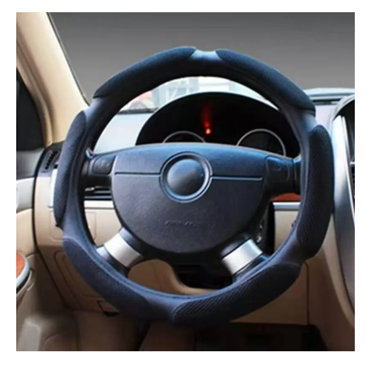 Funda Cubre Volante Auto Antideslizante Transpirable Tela-6
