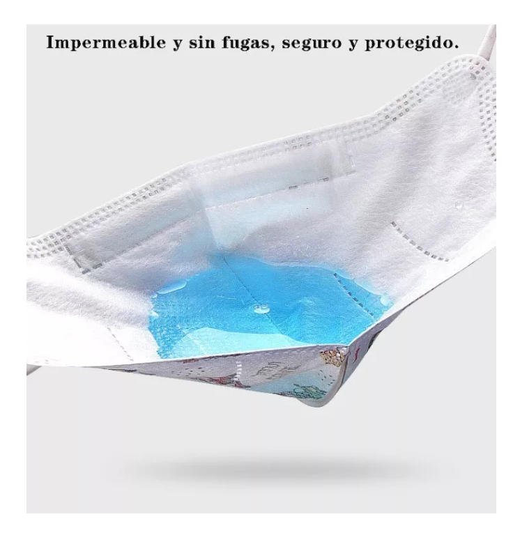 X10 Mascarillas Niños Con Diseño Kn95 5pliegues Reutilizable niña-2