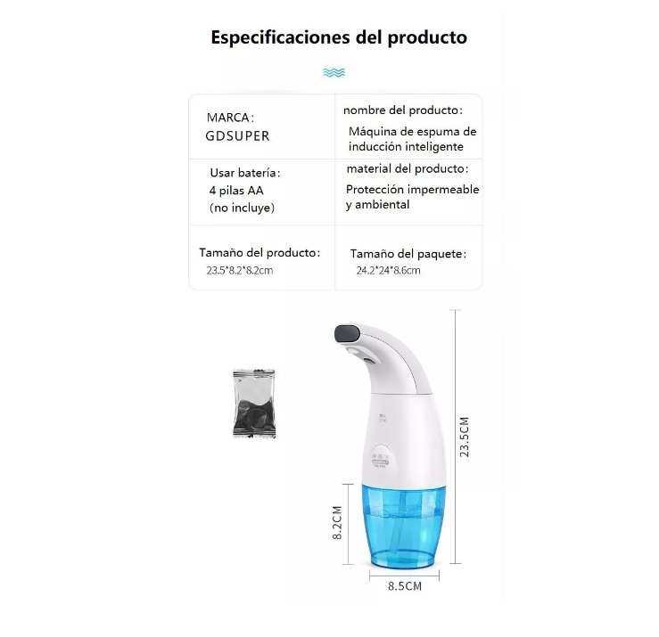 Dispensador Sensor Infrarrojo Automático De Jabón-3