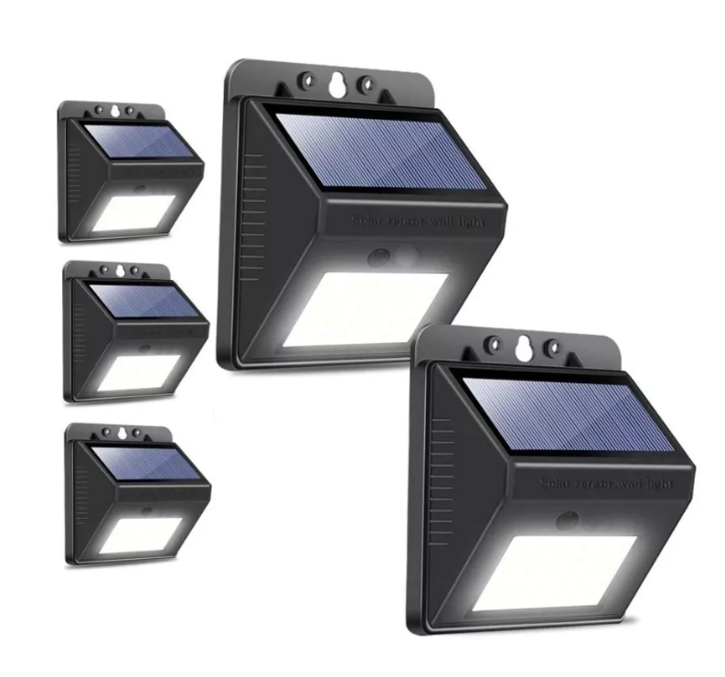 X5 Luz Lámpara De Pared Foco Solar 30 Led Exterior-0