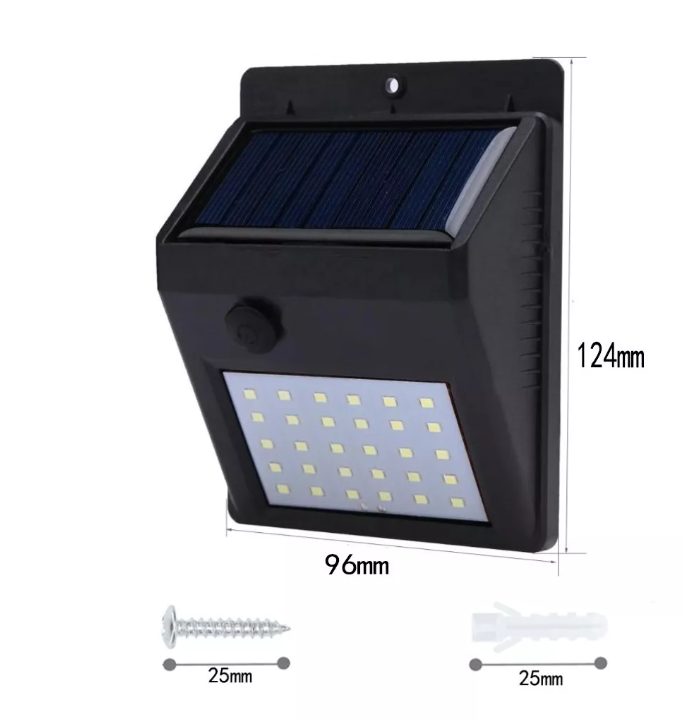X5 Luz Lámpara De Pared Foco Solar 30 Led Exterior-1