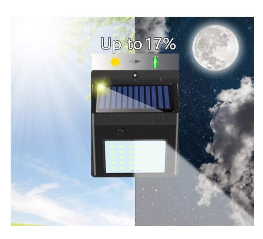 X5 Luz Lámpara De Pared Foco Solar 30 Led Exterior-5