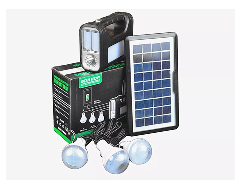 Nuevo Kit Solar De Emergencia /camping/usb/3 Ampolletas-2