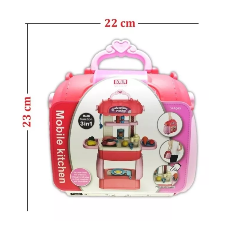 Kit Cocina Portátil 3 En 1 Niñas-3