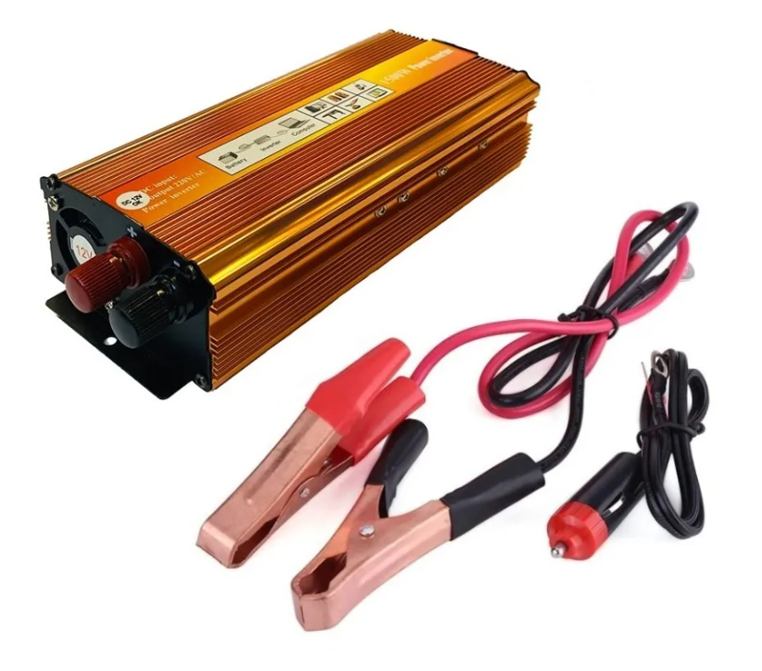 Conversor Inversor De Energia Auto 12v A 220v 1500w-0