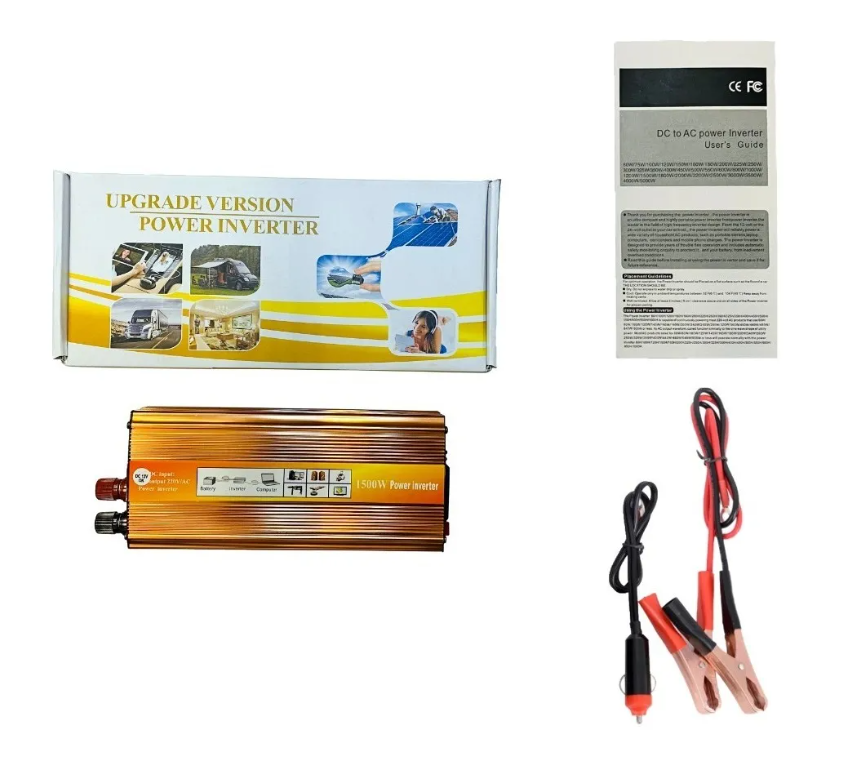 Conversor Inversor De Energia Auto 12v A 220v 1500w-5