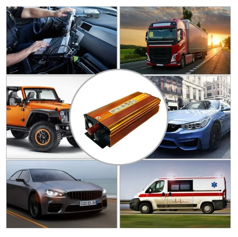 Conversor Inversor De Energia Auto 12v A 220v 1500w-6