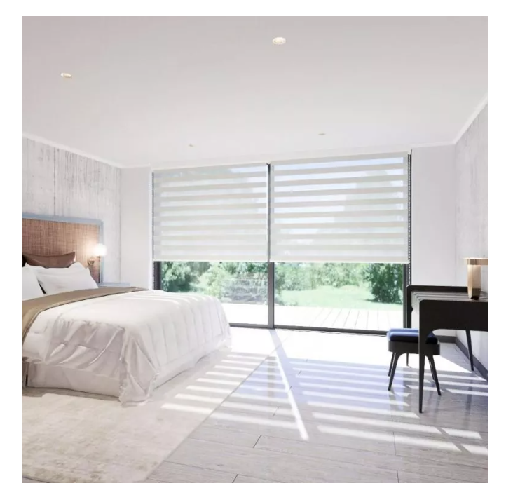 Cortina Roller Doble Capa Duo Zebra Día Y Noche 180x200cm-1