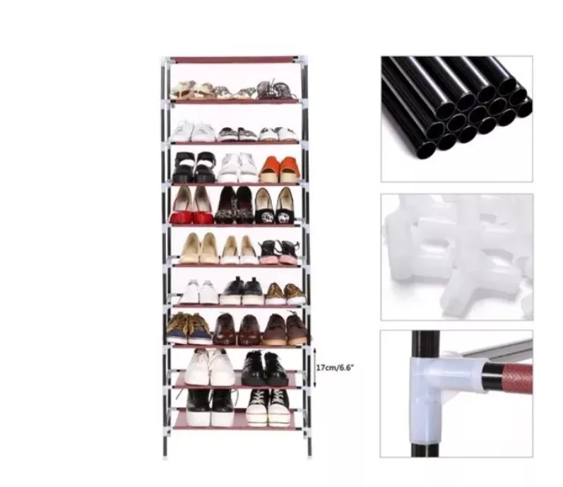 Zapatero Organizador Zapatos 9 Pisos Con Funda-1