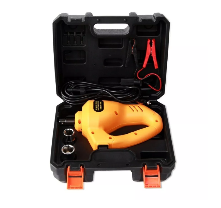 Llave Impacto Eléctrica Taladro Neumática 350nm 1/2 + Dados-0