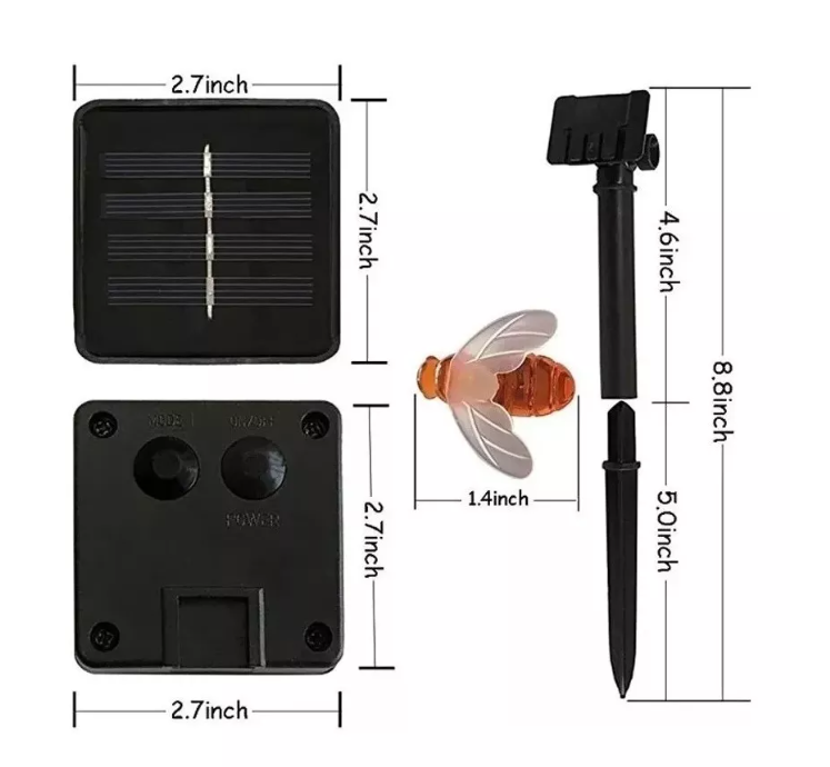 Guirnalda Luces Led Solar Abeja Calido-1