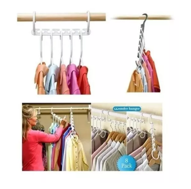 Colgador Organizador Ropa 8 Piezas-3