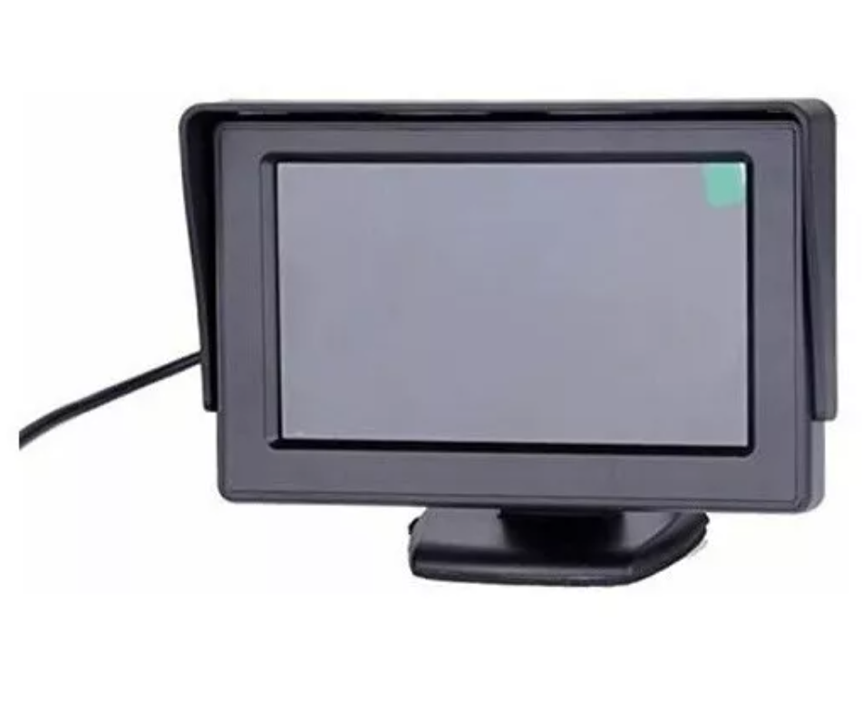 Pantalla 4.3 Monitor Ajustable Lcd Cámara Retroceso Auto 12v-1