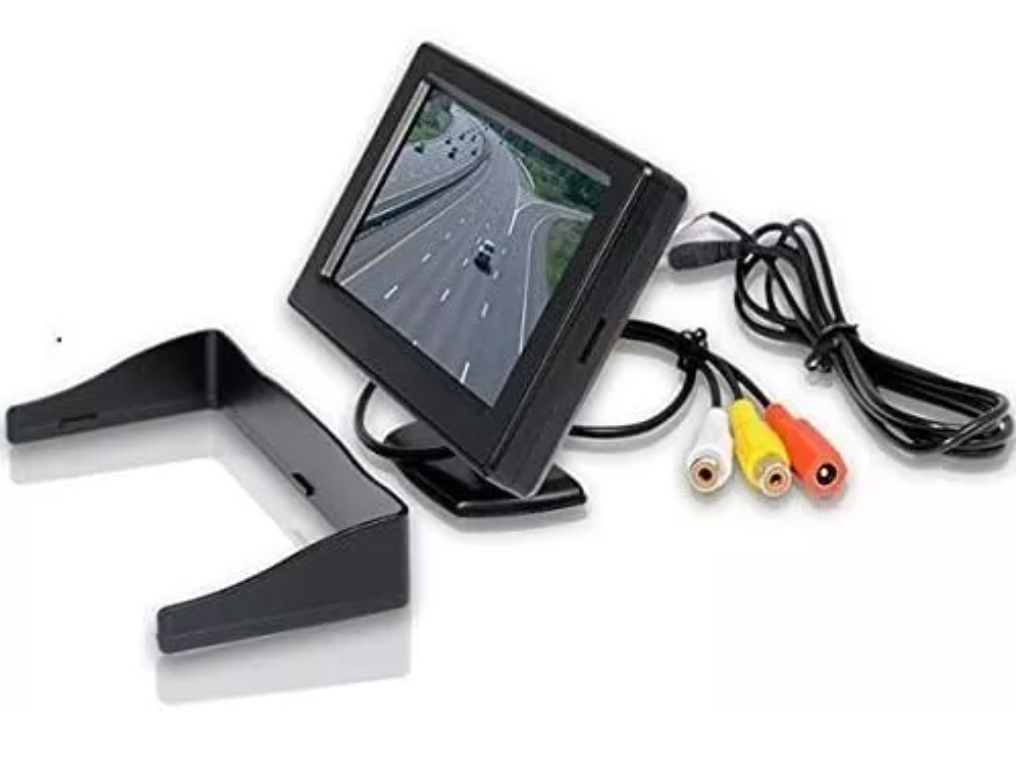 Pantalla 4.3 Monitor Ajustable Lcd Cámara Retroceso Auto 12v-6