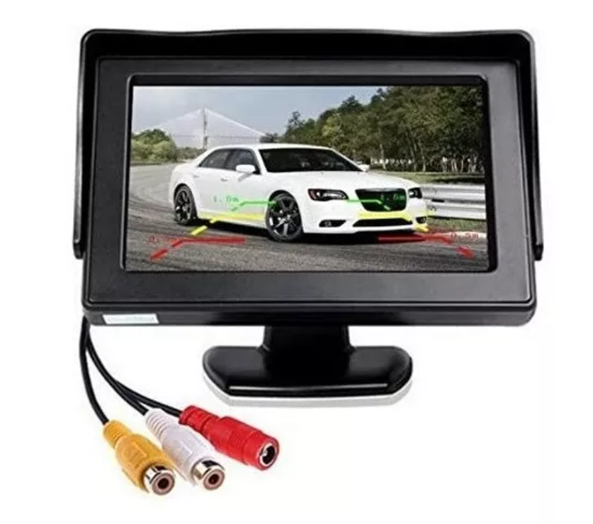 Pantalla 4.3 Monitor Ajustable Lcd Cámara Retroceso Auto 12v-7