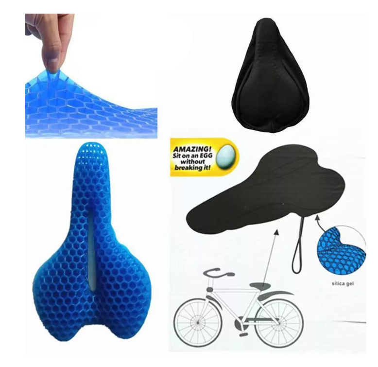 Funda Cubre Sillín Asiento Bicicleta Gel Acolchonado Sport-3
