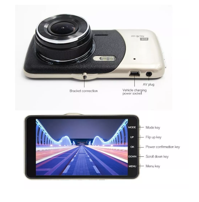 Frontal Cámara De Auto Seguridad Nocturna + Camara Retroceso-6