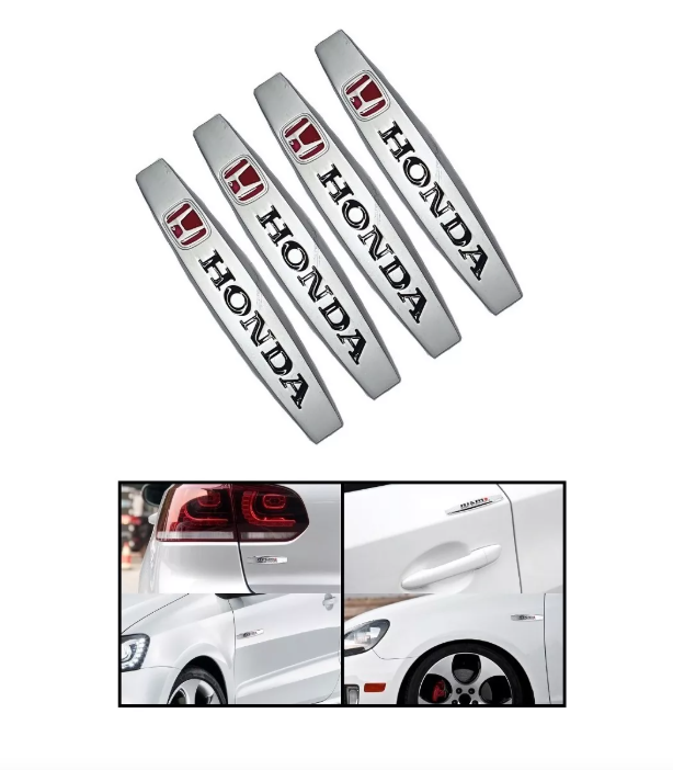 X4 Tope De Puerta Metálico Honda Adhesivo Tuning Universal-0