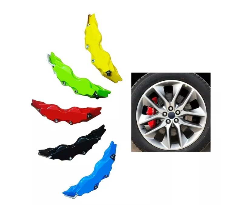 Par Cubre Caliper Auto Tunning Llanta Talla M 24x6.2x4.5 Cm-3