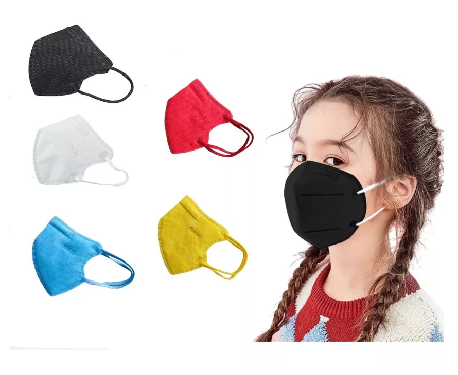 X50 Mascarillas Niños Kn95 5 Pliegues Antiviral Reutilizable surtido-0